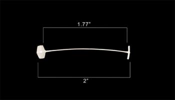 1.7 inch Natural Fine Fabric Padddle Fastener