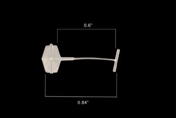 0.67 inch Natural Fine Fabric Paddle Fastener