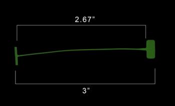 3 inch Green General Purpose Paddle Fastener
