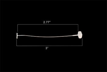 2.8 inch Natural Fine Fabric Paddle Fastener
