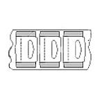 Hang Tab Fold-Up Style - Roll