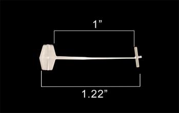 1 inch Natural Fine Fabric Paddle Fastener