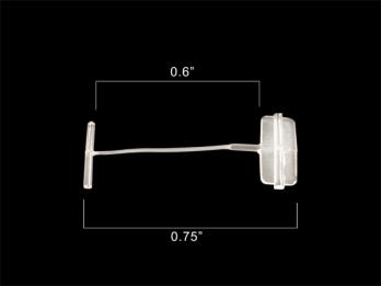 0.75 inch Natural Fine Fabric Paddle Fastener